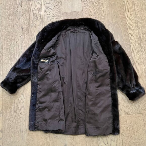Vintage Pappas Furs Genuine Mink Coat - Picture 8 of 13